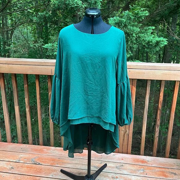 Seta T Green Blouse - Picture 1 of 4
